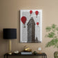 Flat Iron Building and Red Hot Air Balloons - Canvas Art Print