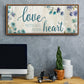 Love With All Your Heart - Floater Framed Canvas Print
