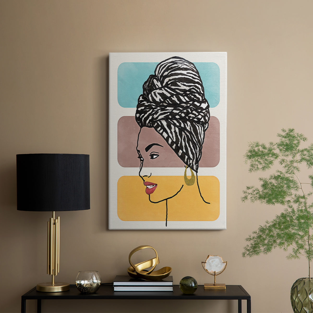 Head Wrap II - Canvas Art Print