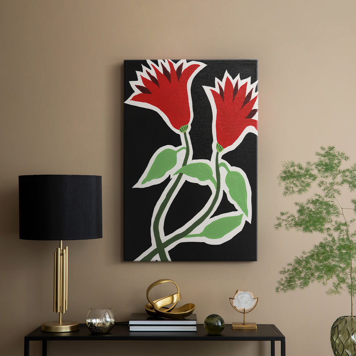 Pop Flowers VI - Canvas Art Print