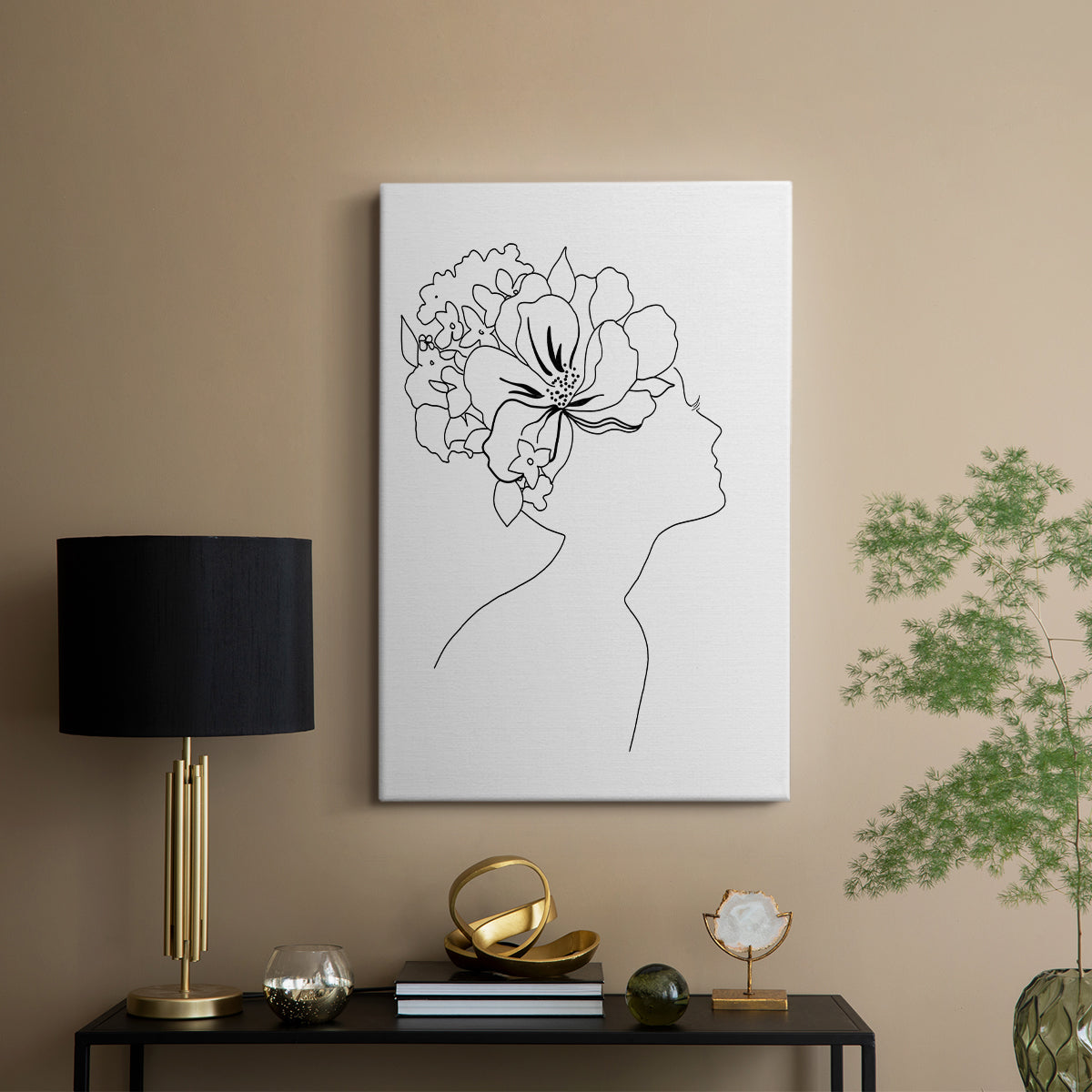 Fashion Floral Sketch I - Canvas Art Print