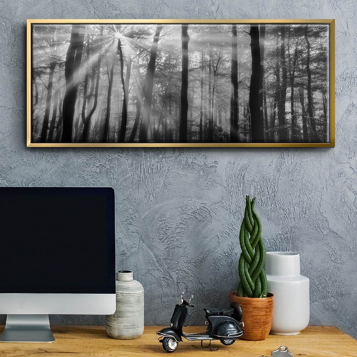 Breaking Through - Floater Framed Canvas Print