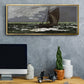 Stormy Seascape, 1867 - Floater Framed Canvas Print