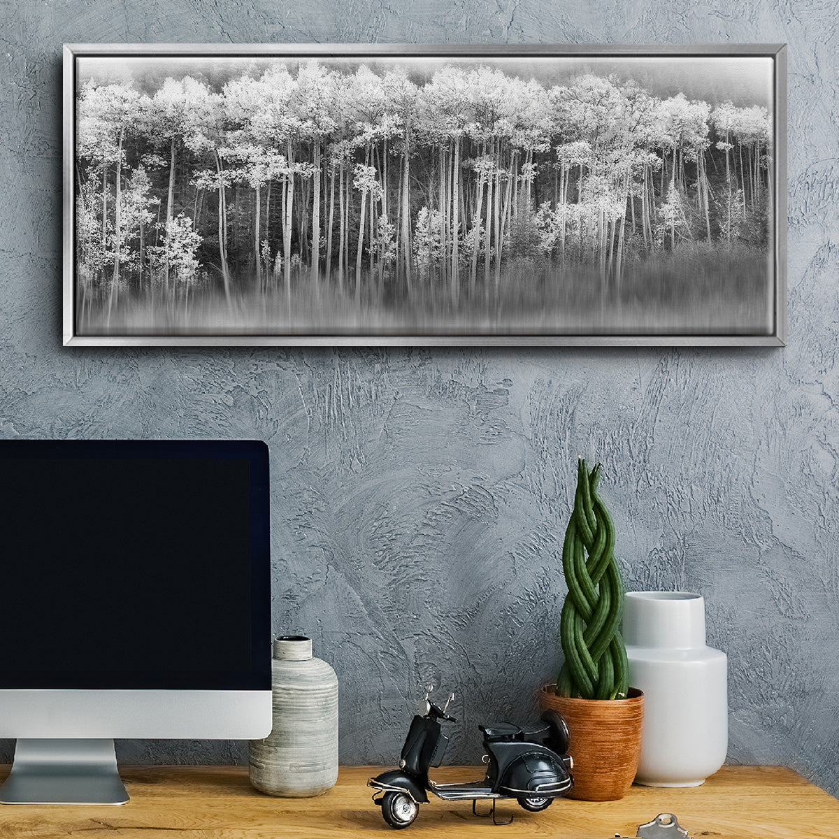 Dreamy Aspen - Floater Framed Canvas Print