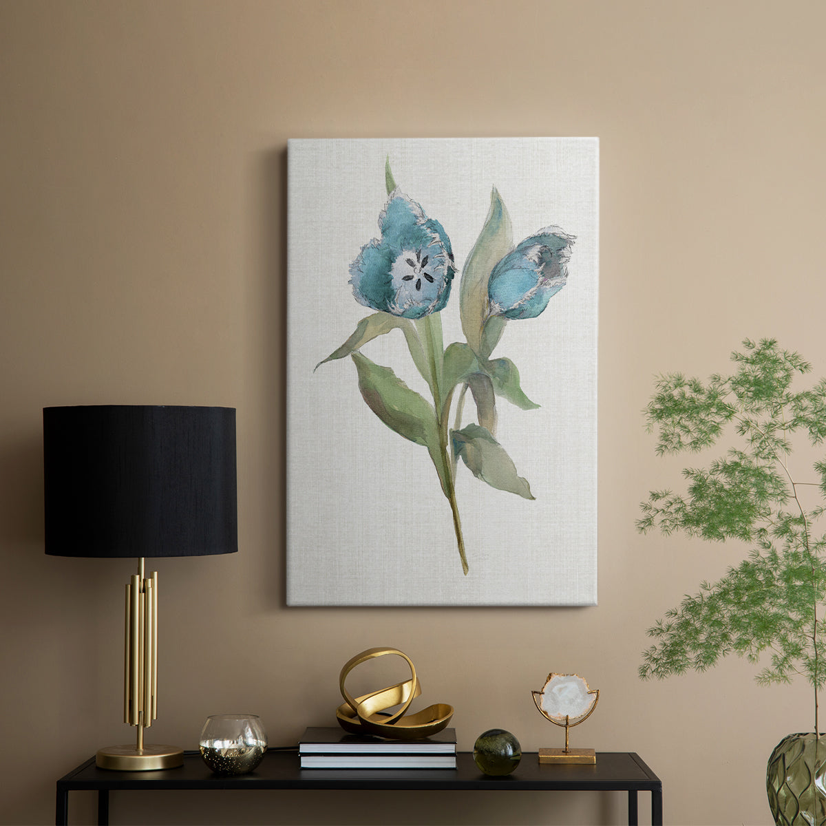 Blue Tulip Picks I - Canvas Art Print