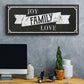Joy Family Love - Floater Framed Canvas Print