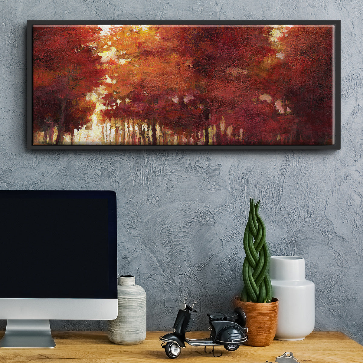 Afternoon Light - Floater Framed Canvas Print