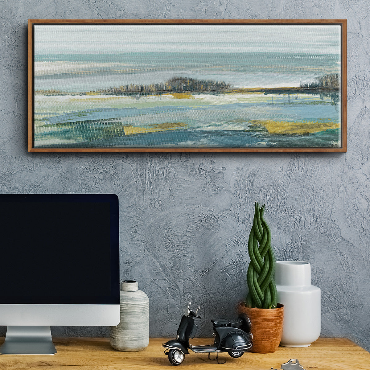 Lewbeach Vista - Floater Framed Canvas Print