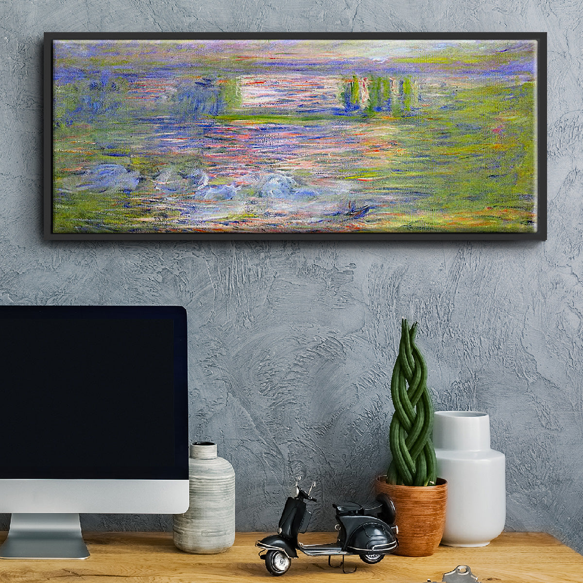 Charing Cross Bridge - Floater Framed Canvas Print