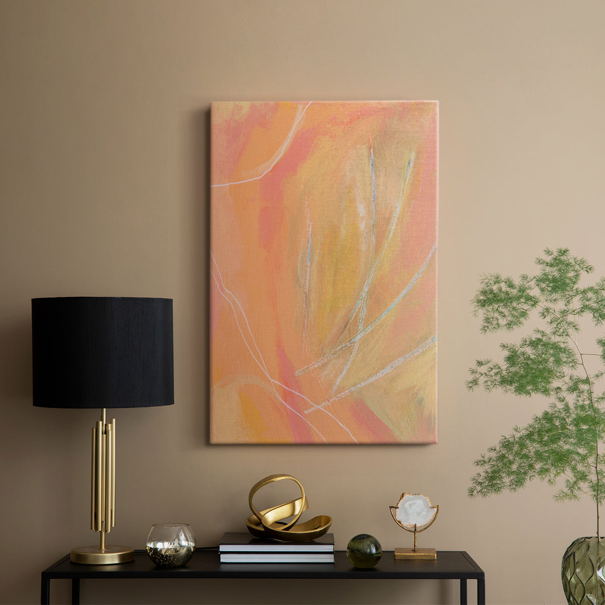 Peach Bliss II - Canvas Art Print
