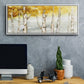 Golden Trees - Floater Framed Canvas Print