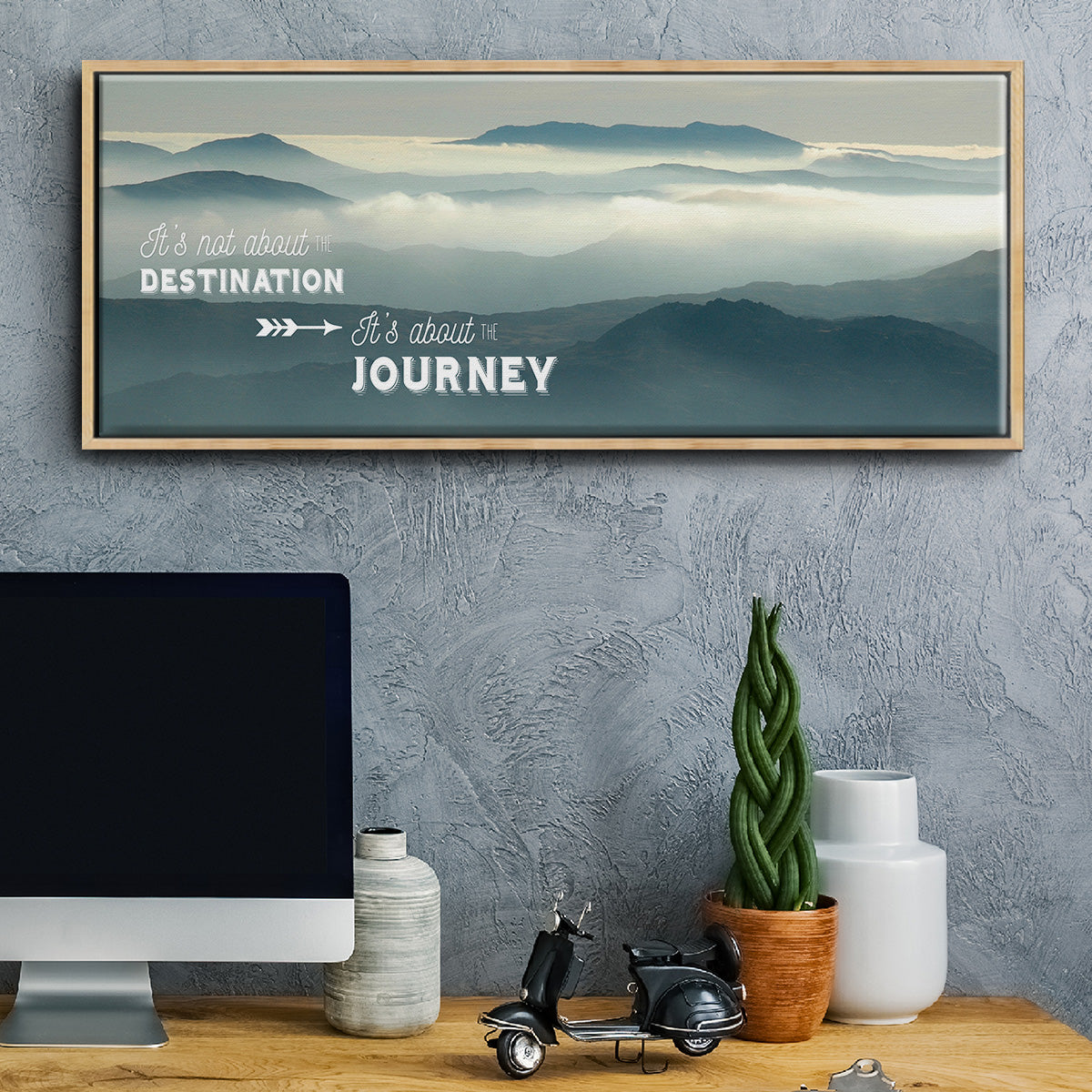 The Journey - Floater Framed Canvas Print