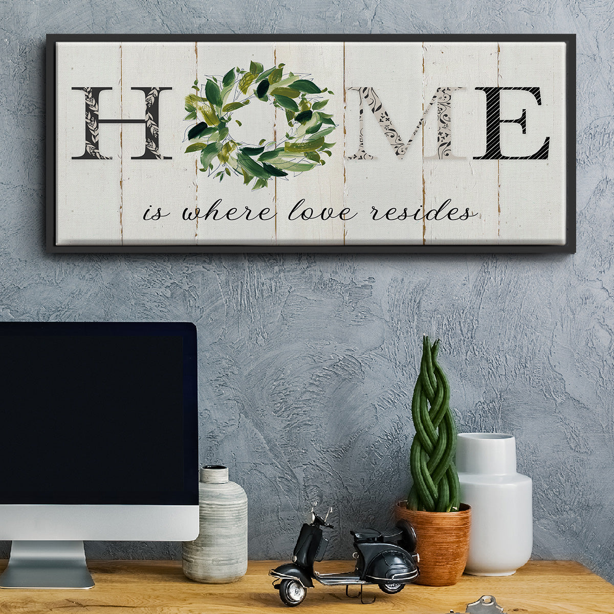 Love Resides - Floater Framed Canvas Print