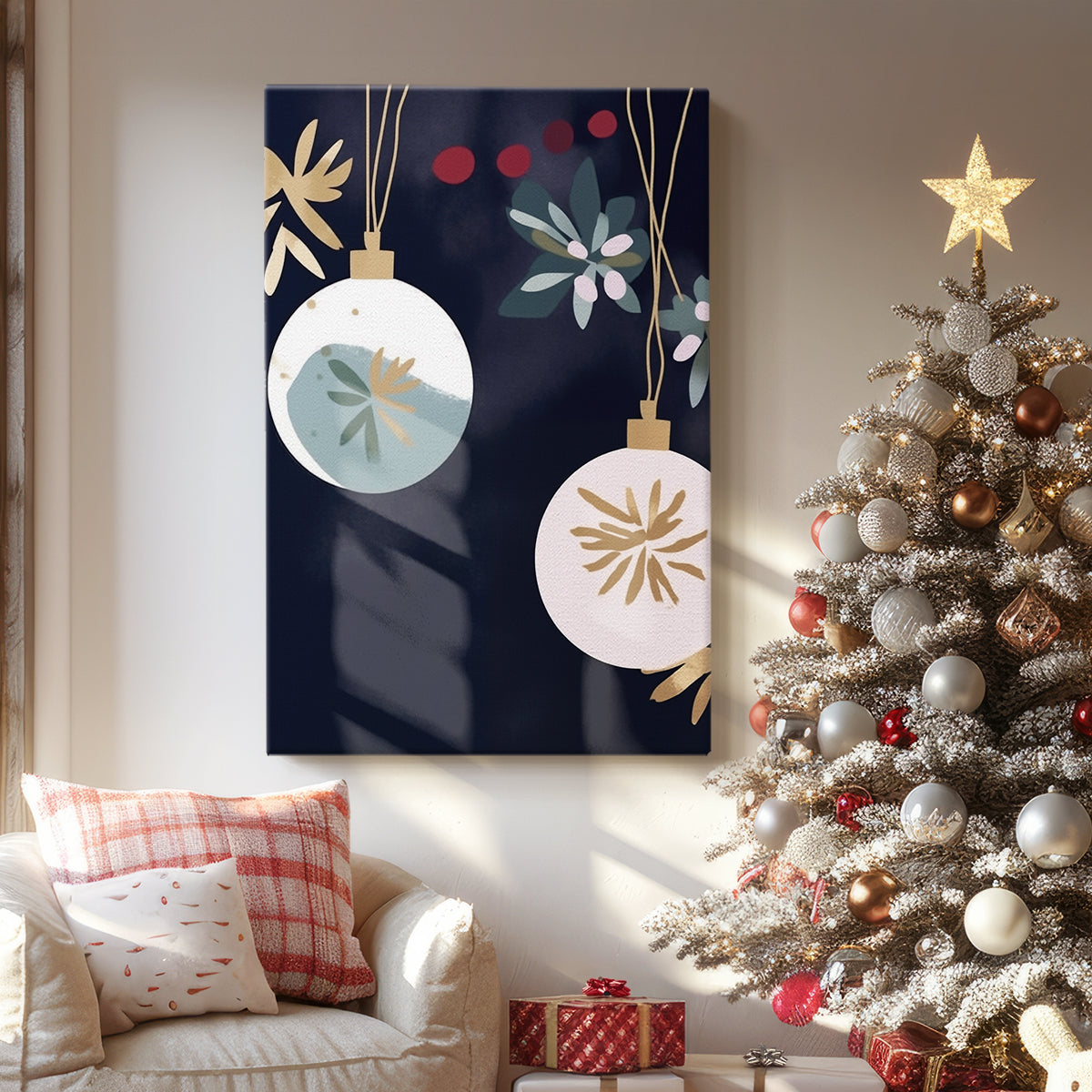 Quiet Sleigh Lane - Canvas Art Print