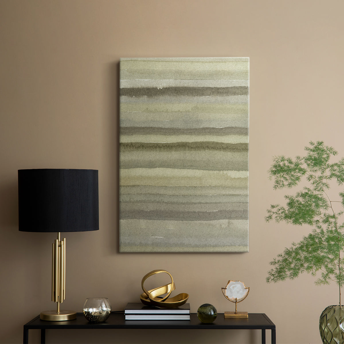 Lines in Neutral II - Canvas Art Print