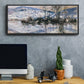 The Seine at Port Villez, Snow Effect, 1885 - Floater Framed Canvas Print