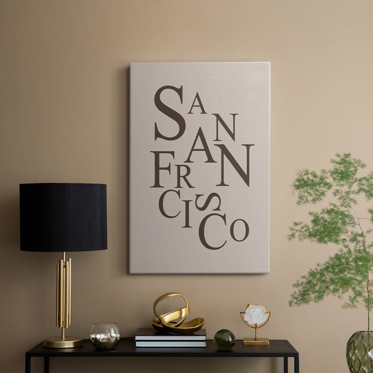 Neutral City Center Type II - Canvas Art Print
