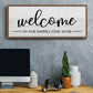 Welcome Ever After - Floater Framed Canvas Print