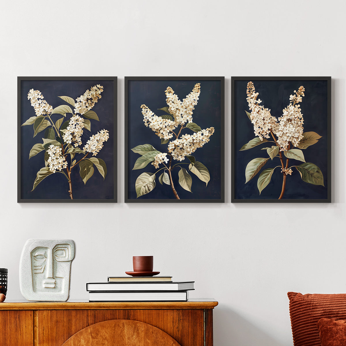 Floral Study Series LII - Restickable Framed Art Set