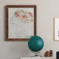 Fashion Floral Silhouette II - Barnwood Framed Canvas Print