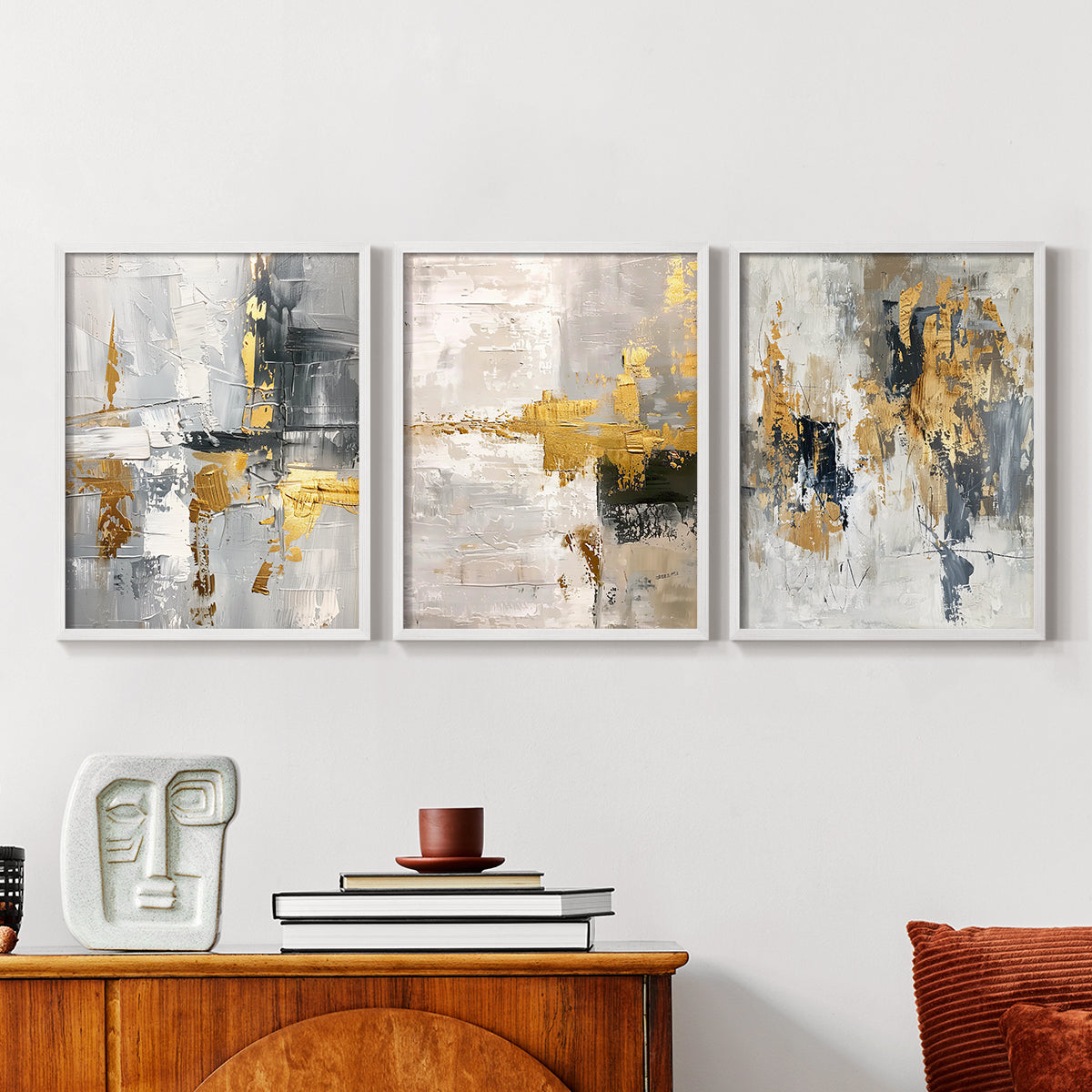 Abstract Series CLXIII - Restickable Framed Art Set