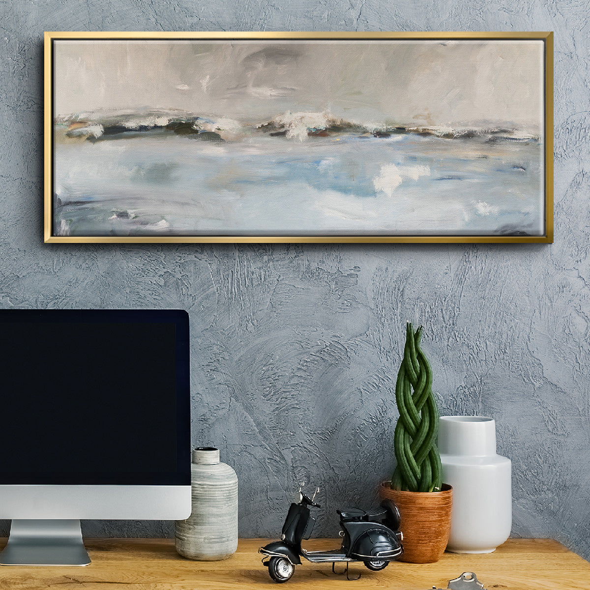 Surf Sans Turf - Floater Framed Canvas Print