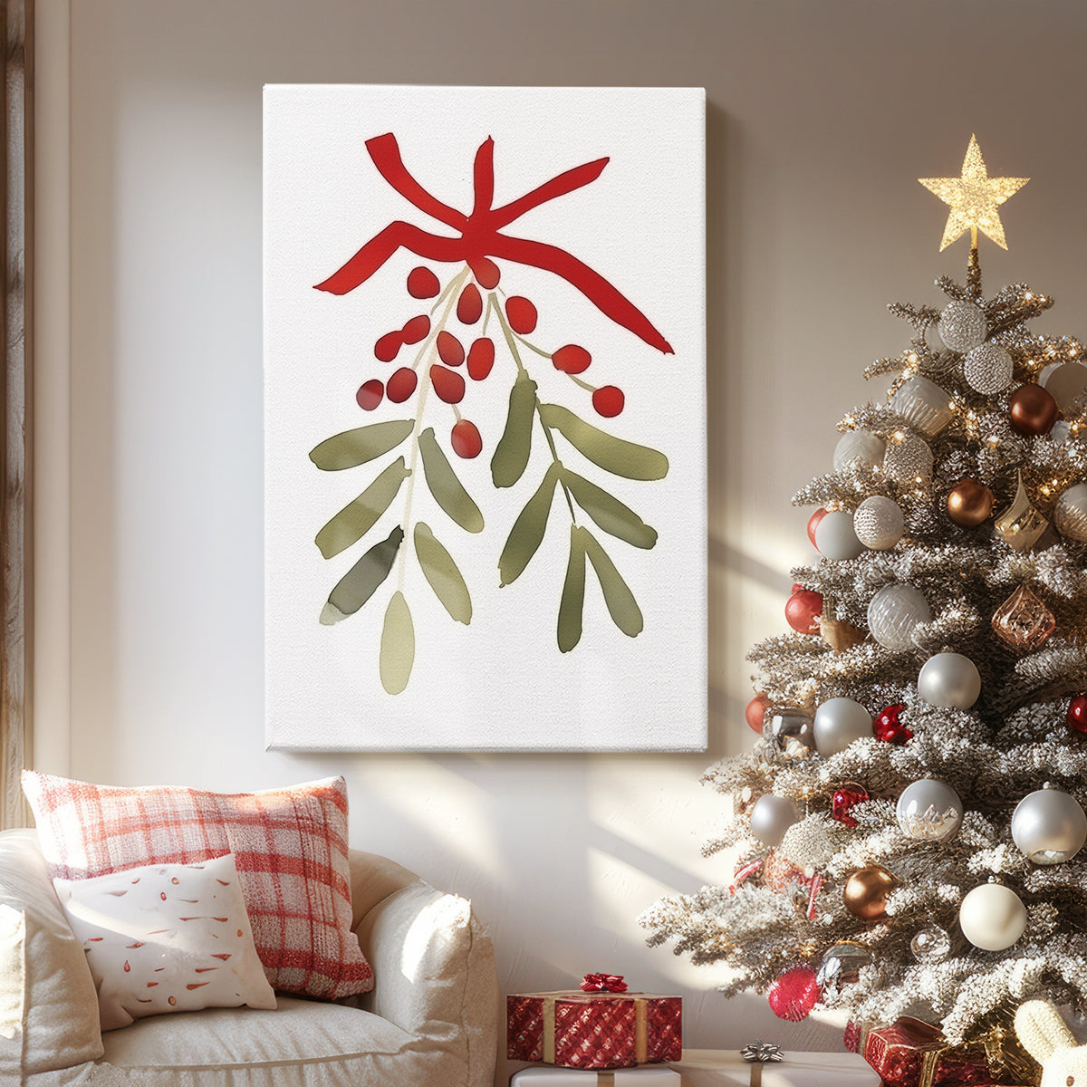 Dawn of Frostlit Hearth - Canvas Art Print