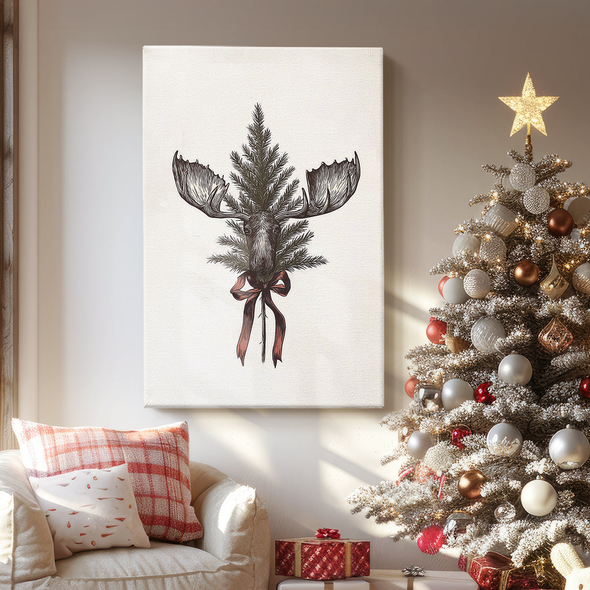 Eve of Snowwhite Candle - Canvas Art Print