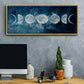 Moon Phases - Floater Framed Canvas Print