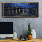 Starry Night Over the Rhone - Floater Framed Canvas Print