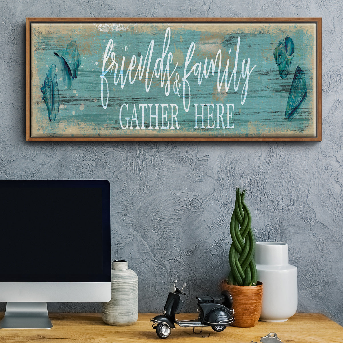 Friends and Family - Floater Framed Canvas Print