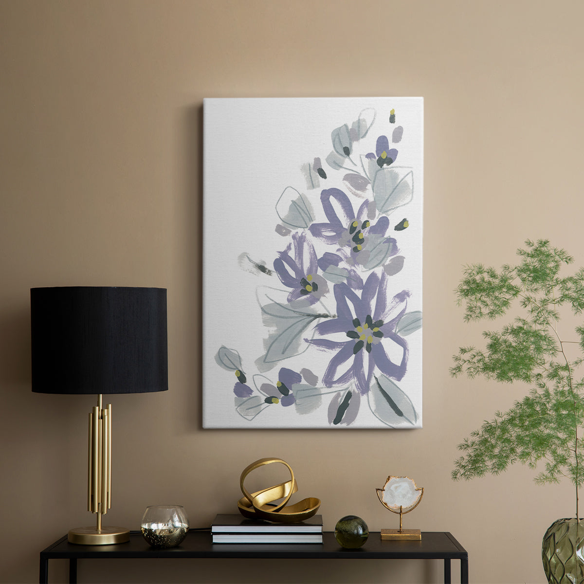 Periwinkle Patch IV - Canvas Art Print