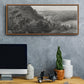 East Rock, New Haven - Floater Framed Canvas Print