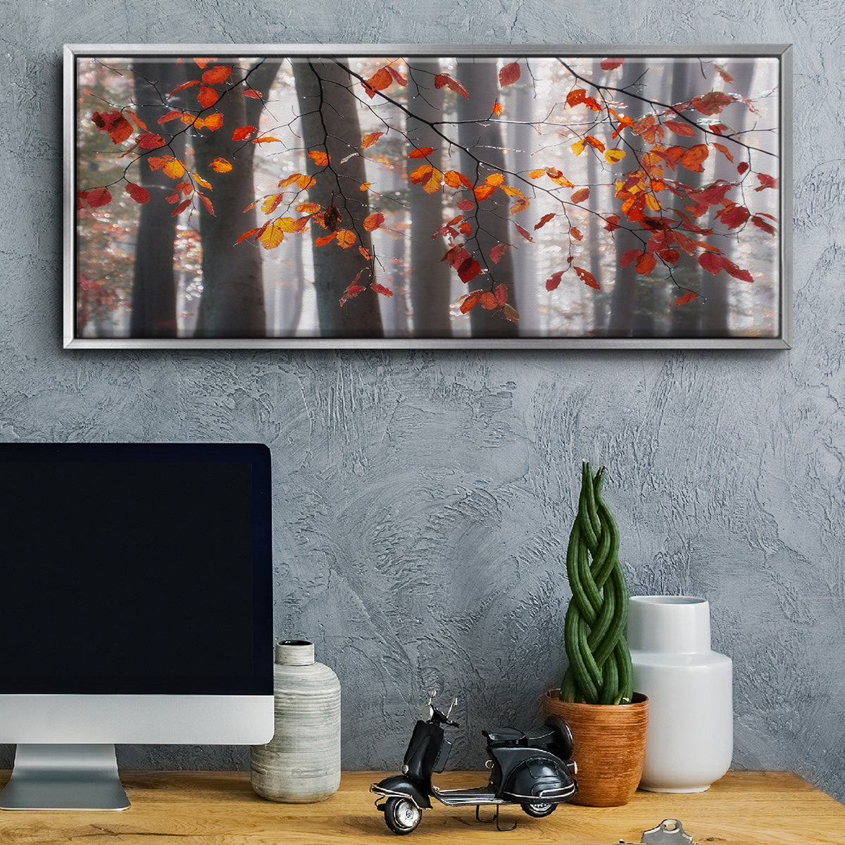 Falling Moments - Floater Framed Canvas Print
