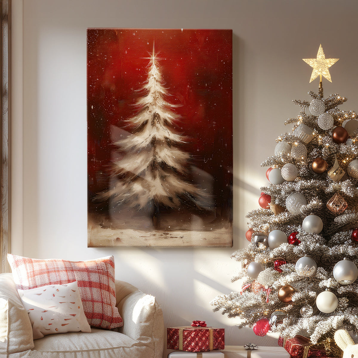 Fireside Dusk Square - Canvas Art Print