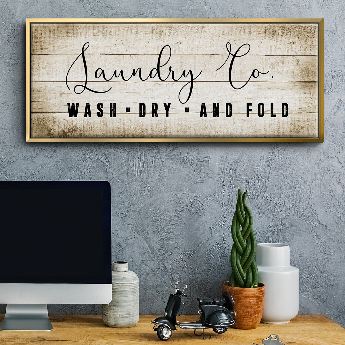 Laundry Co. - Floater Framed Canvas Print