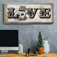 Winter Wonderland Friend Love - Floater Framed Canvas Print