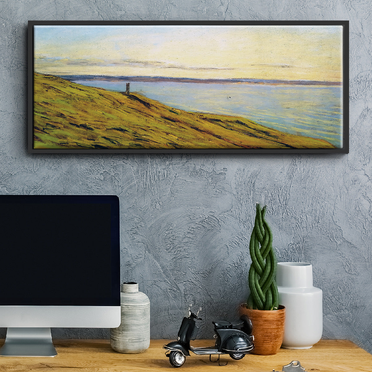 Sainte-Adresse, View Across the Estuary - Floater Framed Canvas Print