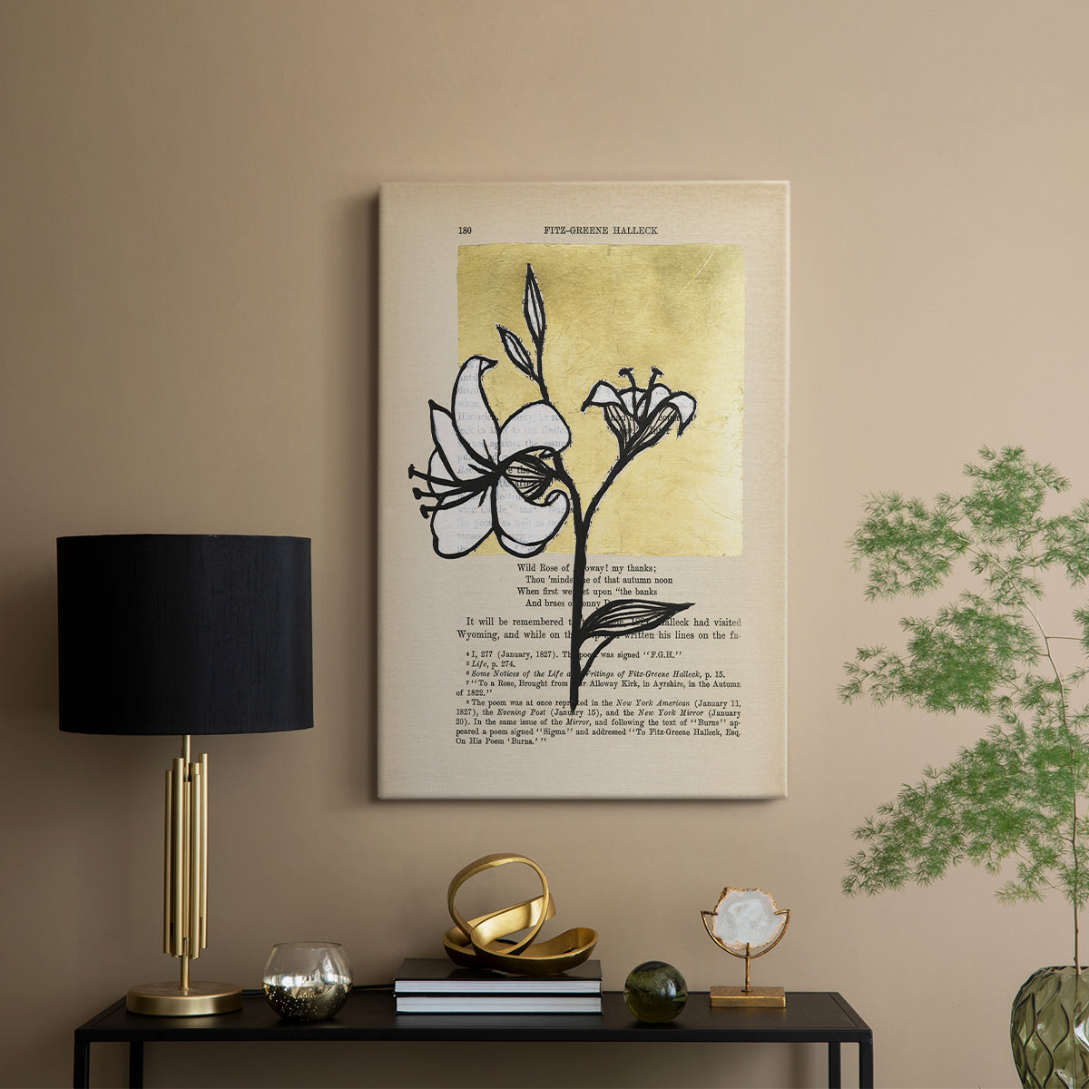 Floral Diary IV - Canvas Art Print
