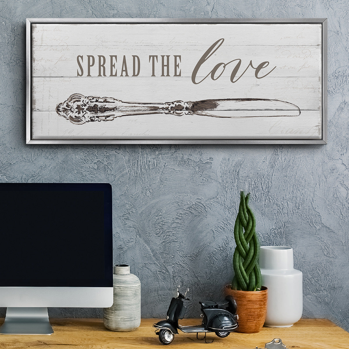 Spread the Love - Floater Framed Canvas Print