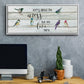 We Live Here - Floater Framed Canvas Print