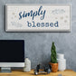 Simply Blessed - Floater Framed Canvas Print