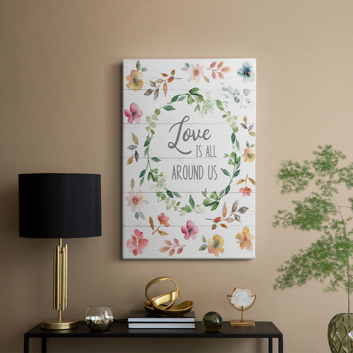 Love is All Around Us - Canvas Art Print