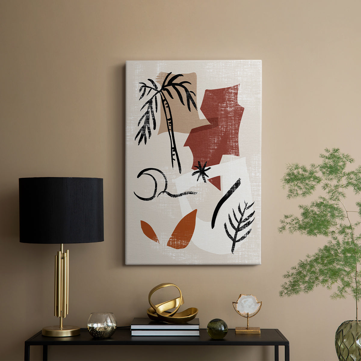 Soft Palms I - Canvas Art Print