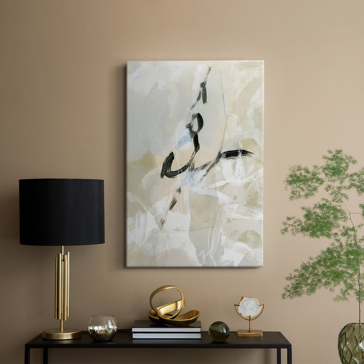 Scribble Veil I - Canvas Art Print
