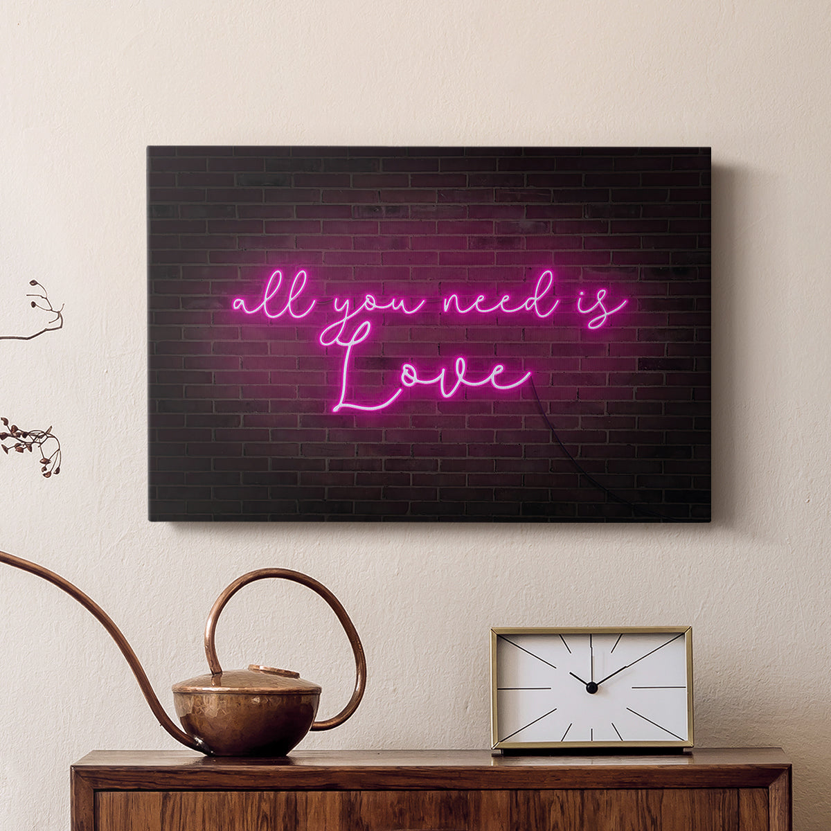 Neon Love I - Canvas Art Print