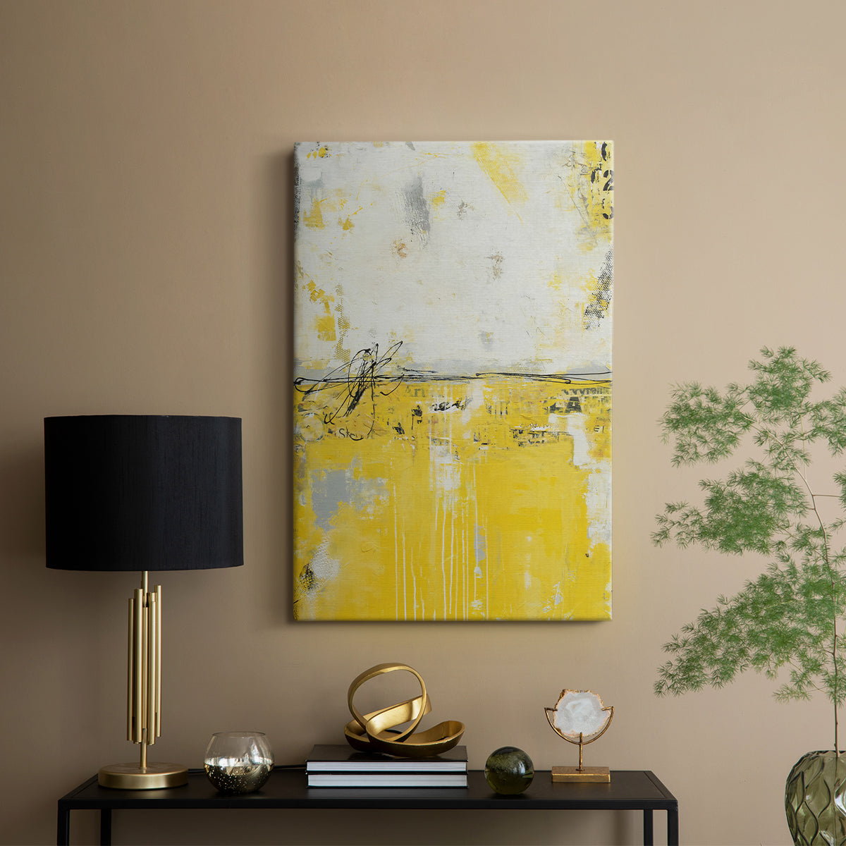 Yellow Bound - Canvas Art Print