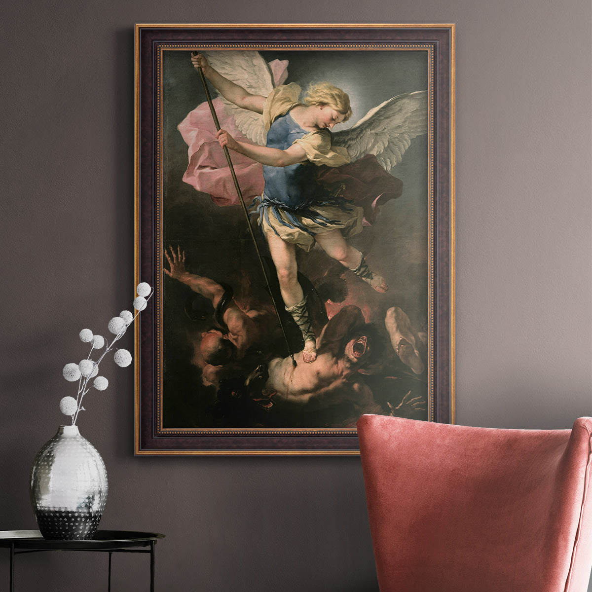 St. Michael - Ornate Framed Canvas Print
