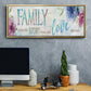 Family Love Story - Floater Framed Canvas Print