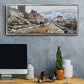 The Road in Vétheuil in Winter, 1879 - Floater Framed Canvas Print